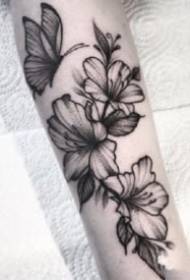 18 gruppe smukke sort grå linje tatoveringsmønster fungerer