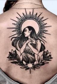 tatuazh i errët i një sërë elementësh të diellit fotografitë e tatuazheve