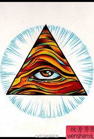 Color Creative God's Eye Tattoo Works