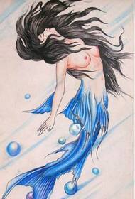 dorëshkrim tatuazh sirenë 153263 - Punimet e dorëshkrimit të tatuazhit të Mermaidit