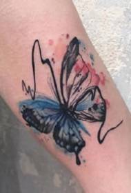 Braccia su un set di 18 piccoli tatuaggi colorati di bell'aspetto Apprezzamento