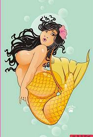 Tattoo show picture recommended one Mermaid Tattoo Manuscript Pattern