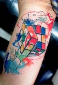 varietà di tatuaggi con inchiostro a spruzzo di colore di piccolo schizzo di tatuaggi letterari freschi