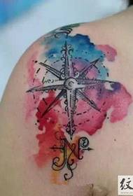 enciclopedia del tatuaggio del tatuaggio dell'inchiostro della spruzzata di colore