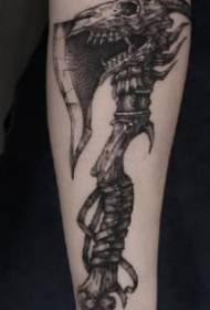 Il tatuaggio architettonico è un set molto bello di modello di tatuaggio di armi arma grigio nero