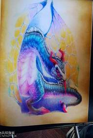 Europa Colored pterosaur tattoo tattoo