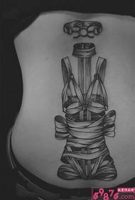 tatuaggio creativo in bianco e nero in bundle