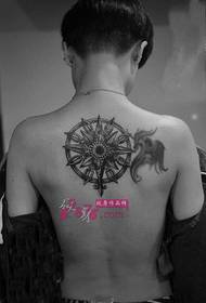 creative black and white roer tattoo