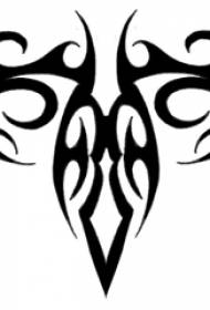 stiliga svarta abstrakta linjer kreativa utsökta tribal totem tatuering manuskript