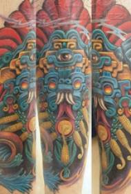 Tradicionalni uzorak tetovaža višebojna skica za tetovažu tradicionalni uzorak tetovaža
