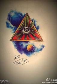 barva hvězdné marihuany list bůh oko tetování vzor