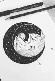 تخليقي ڪاروڪ جاميٽري لڪير جي منظرن واريون تصويرون نمونوون