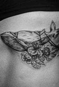 Patrones de tatuaje de grises negros para unha variedade de 10 patróns de tatuaxes de grises negras