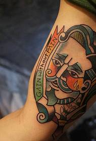 Sada kreativní barevné tetování tetování