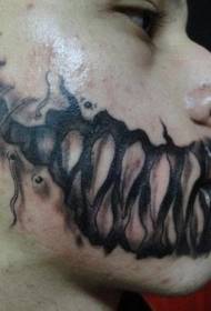 nkhope chowopsa kanema sitayilo yakuda monster dzino tattoo