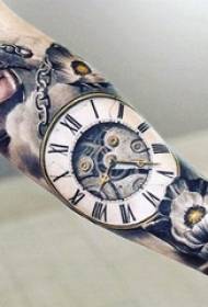 un insieme di diversi tatuaggi rotondi antichi antico modello di tatuaggio orologio da tasca