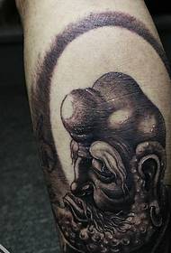 mycket unikt svart och grått personlighet totem tatuering mönster