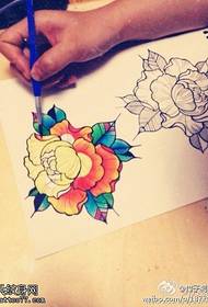 patrún tattoo bláth peony líonta
