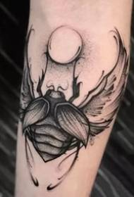 набор красивых черно-серых жало татуировки татуировки животных