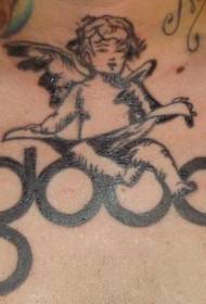 Amo leggere Little Angel Tattoo Pattern