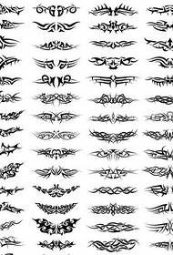 Zuri-beltzeko tatuaje logotipoa 154013 - Zuri-beltza eta aurpegiko tatuaje sortzailea 154037 - Zuri-beltza eta saski sortako sormen artistikoa.