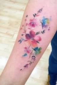 18 group of European and American water color creative tattoo pictures