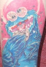 armur lit kex monster húðflúr mynstur
