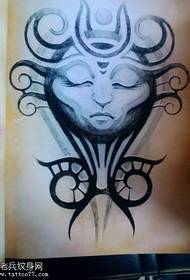 Sun God Tattoo Patroon