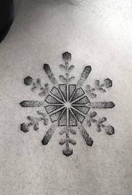 black minimalist line tattoo