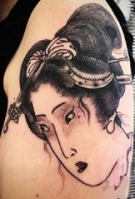 різноманітні чорно-сірі ескізи жала поради творчі класичні японські традиційні візерунки татуювання тотем