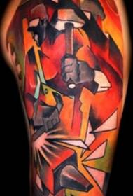 varietà di tatuaggio linea astratta di schizzo del tatuaggio gradiente di colore modello di tatuaggio linea astratta
