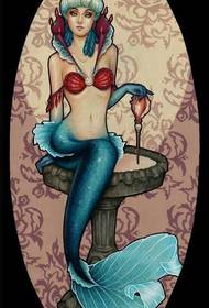 midabka sawir gacmeedka sawir gacmeedka mermaid tattoo waxaa wadaagaya tattoo