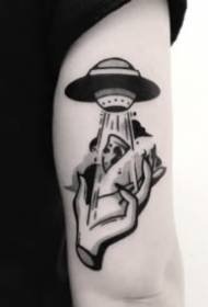 11 hand-themed black prick tattoo pattern appreciation