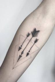 Djevojke ruke na crnoj šljokica geometrijska linija Mandala Tattoo slika