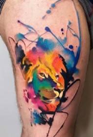 тежък цвят, подходящ за набор от цветни творчески татуировки за краката и ръцете