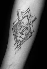 langweilig langweilig geometrische Tattoo-Muster