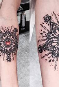 uzorak tetovaža uzorak više Mali svježi književni tattoo uzorak crne tetovaže