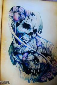 qaabka shakhsi ahaaneed ee loo yaqaan 'skull tattoo tattoo'