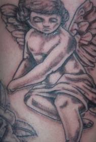 Triest engel tattoo patroon