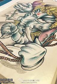 színes szerű isten tetoválás kézirat minta