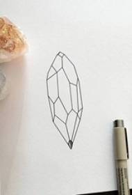 Linee nere Elementi geometrici Arte creativa Little Fresh Tattoo Manuscript