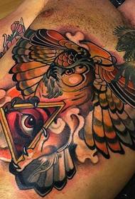 set europskih i američkih novih tradicionalnih uzoraka za tetoviranje totema u boji