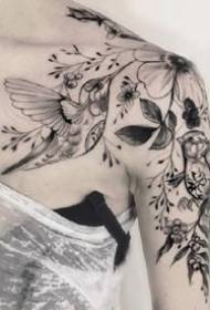 set di aghi singoli Modello di tatuaggio grigio nero funziona