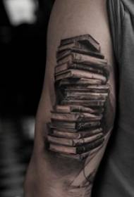 پسران بازو روی نقاشی رنگ خاکستری نقطه خار مهارت مهارت های خال کوبی کتاب ادبی خلاق تصویر خال کوبی