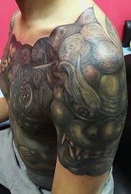 personality classic black and white prajna tattoo pictures