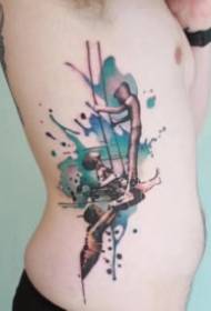 skaista ūdens krāsa, mazs svaiga tetovējuma raksts, 9 loksnes