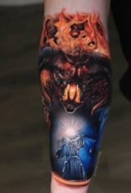 9 Zhang Fantasy realistische kleuren 3d tattoo-foto's