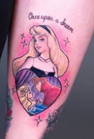 A group of cute anime film and television characters cartoon tattoo picture works