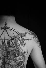 melni pelēka totēma tetovējuma dizainu komplekts ir foršs
