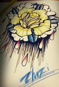 tae tauira peita tattoo peony